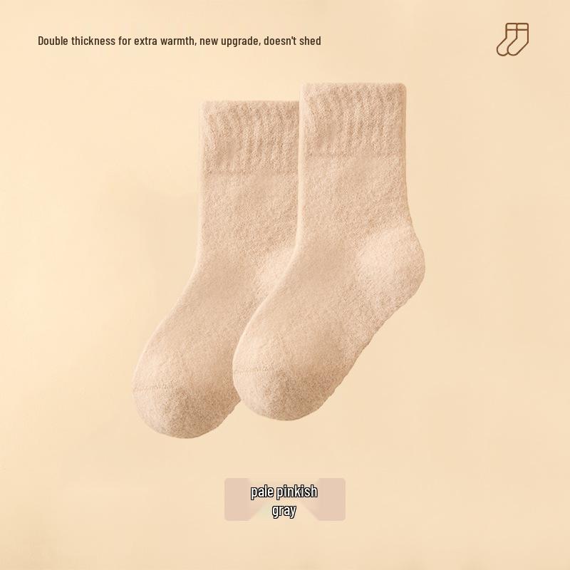 Cozy Fleece-Lined Winter Children's Over-the-Knee Socks - Thick, Warm, Anti-Pilling Candy Color