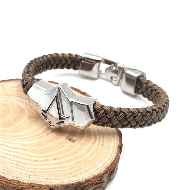 Naruto Anime Ninja Unisex Alloy Bracelet Electroplated Leaf Design Fan Collectible Travel Souvenir Corporate Gift