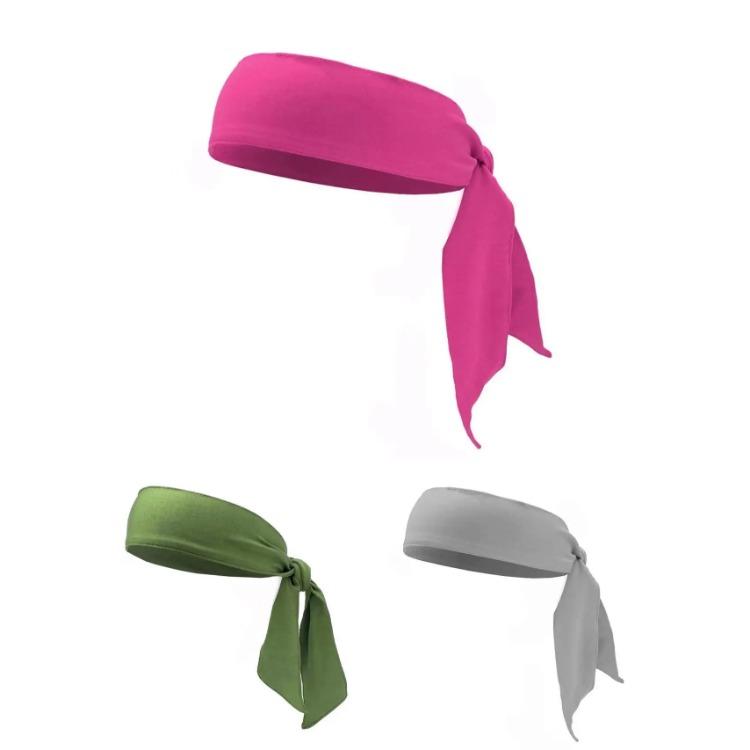 Elastic Sports Ribbon Pirate Sweatband for Tennis Unisex Men Women Teens Headband Gym Fitness Yoga Hair Bands Athletic Headwear