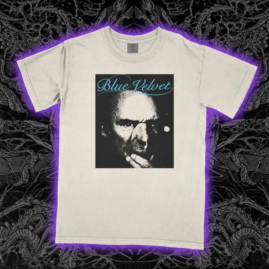 Blue Velvet Tshirt David Lynch Movie Cult Noir Style Relaxed and Casual Unisex Pure Cotton Allseason Streetwear Shirt