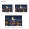 2D Arabian Night Backdrop, Glowing Mosque and Starry Sky Background Banner