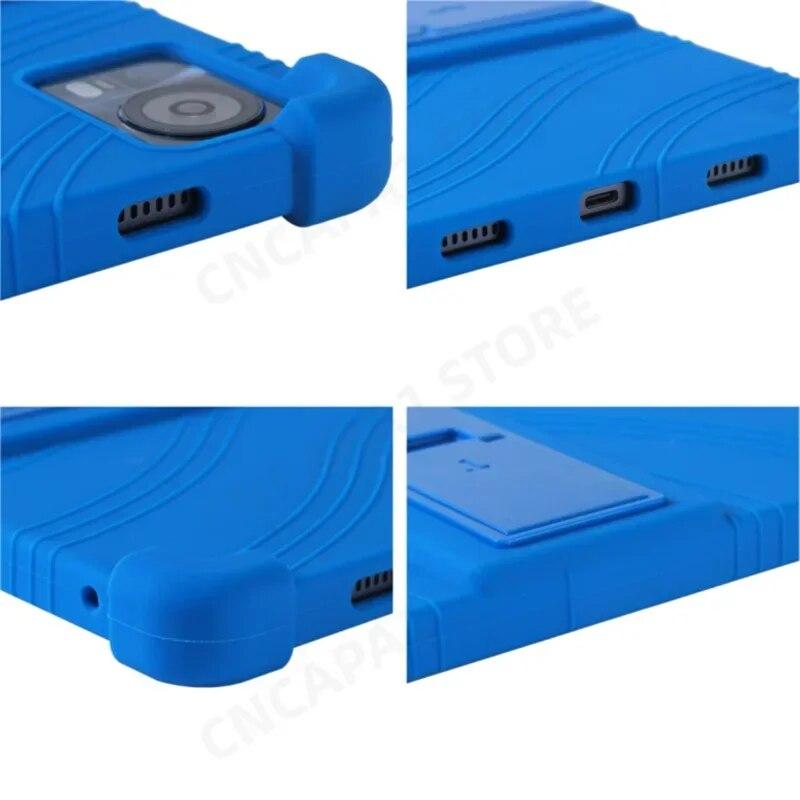 Abdeckung für Teclast T60 2023 Fall 12 "Tablet PC Kickstand Funda mit 4 Stoßfest Airbags Kinder Sicherheit Weiche Silikon