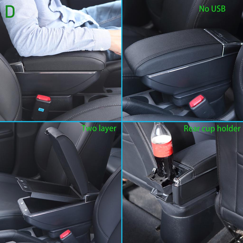 USYM3 For Seat Ibiza Armrest Box For Seat Ibiza 6j MK4 IV 6L Car Armrest 2018-2025 Storage Box Retrofit Parts Interior Car Accessories