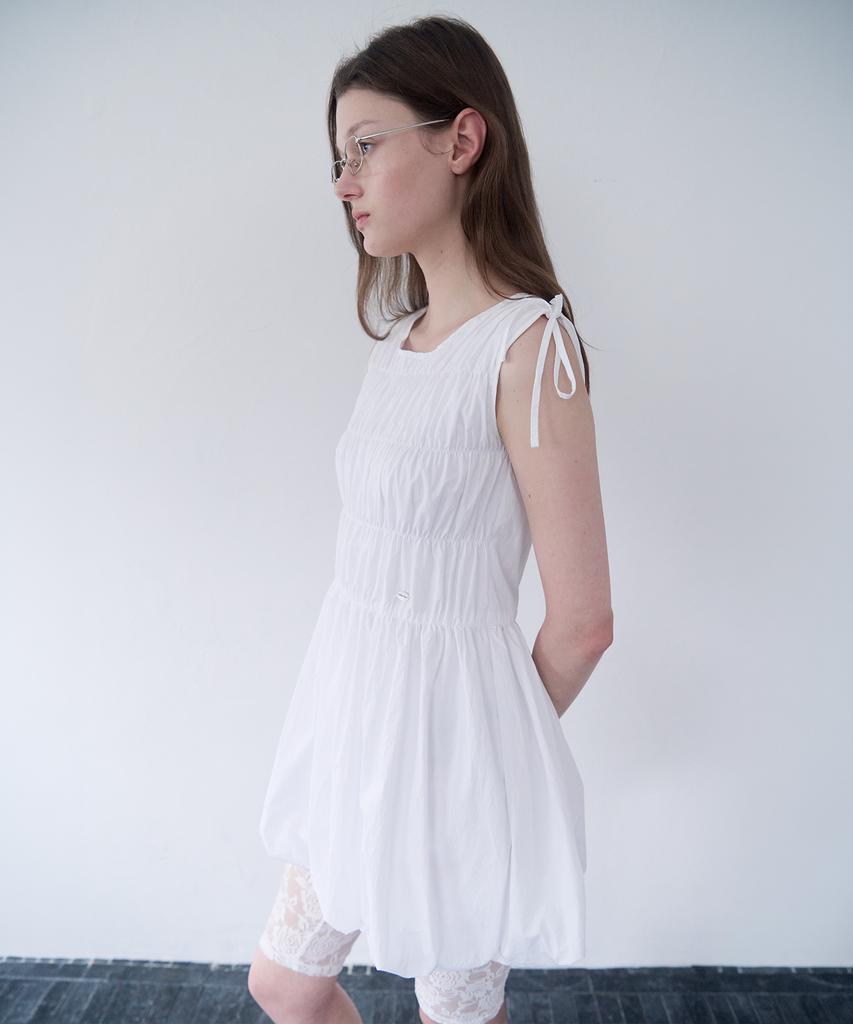 Lora Lora Balloon Mini One Piece White