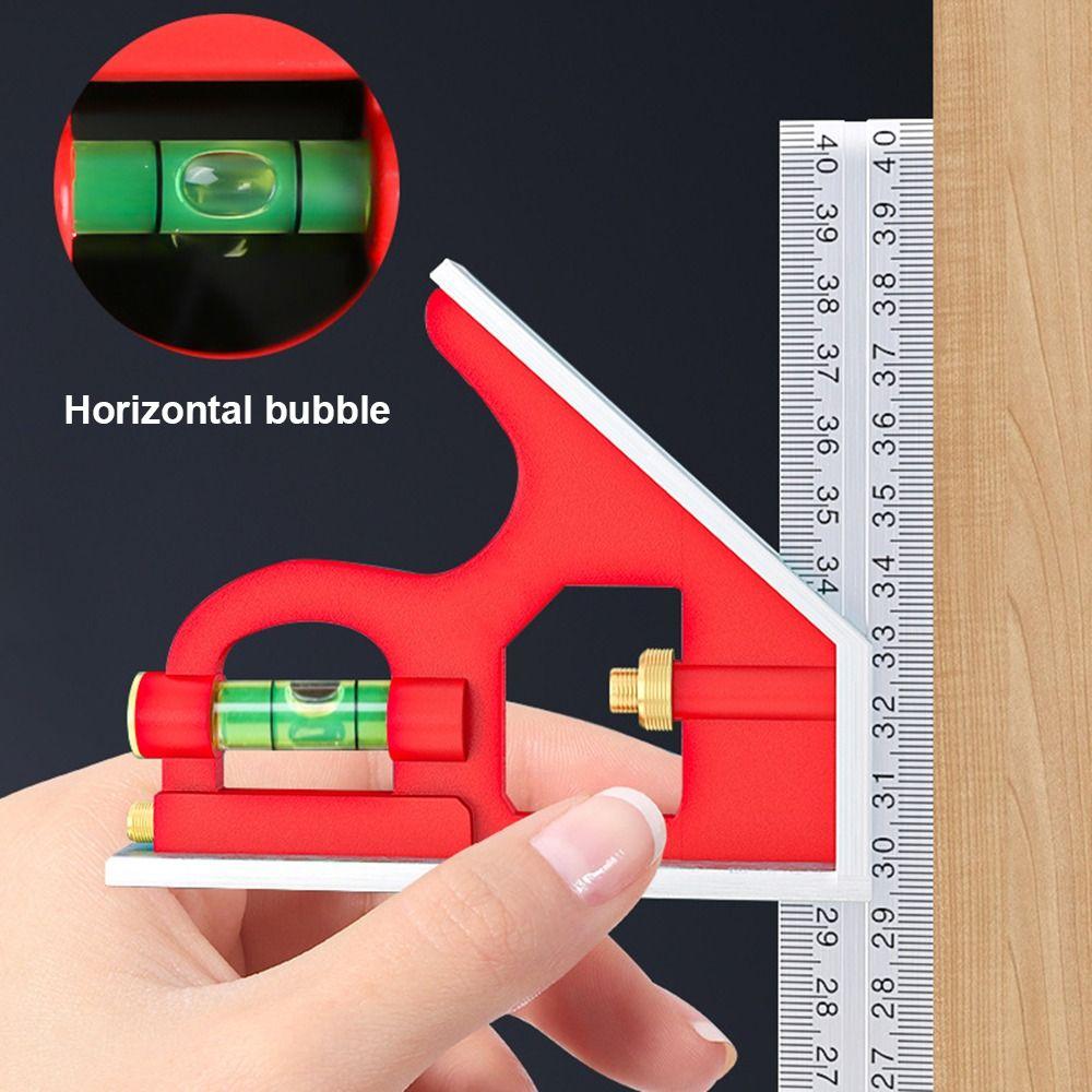 Adjustable Multi Combination Ruler 45° and 90° Angle Angle Protractor Tools Set  Carving