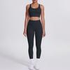 Nude Brushed Cross Back Bra, Casual Sports, Hip Lifting Pants, Fitness Yoga Suit, Two-piece Set