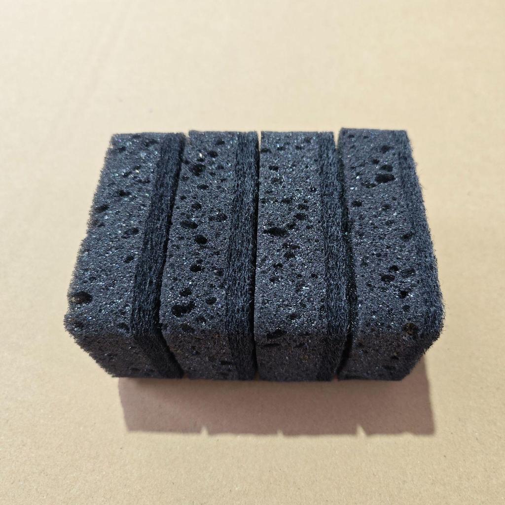 Éponge d'algues noires transfrontalière durable pour le nettoyage de la vaisselle et des casseroles - Éponge de cuisine antiadhésive