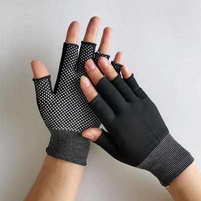 Half Finger Fishing Gloves Breathable Nylon Gym Gloves Non-slip Driving Gloves Workout Mittens for Cycling Fishing Driving