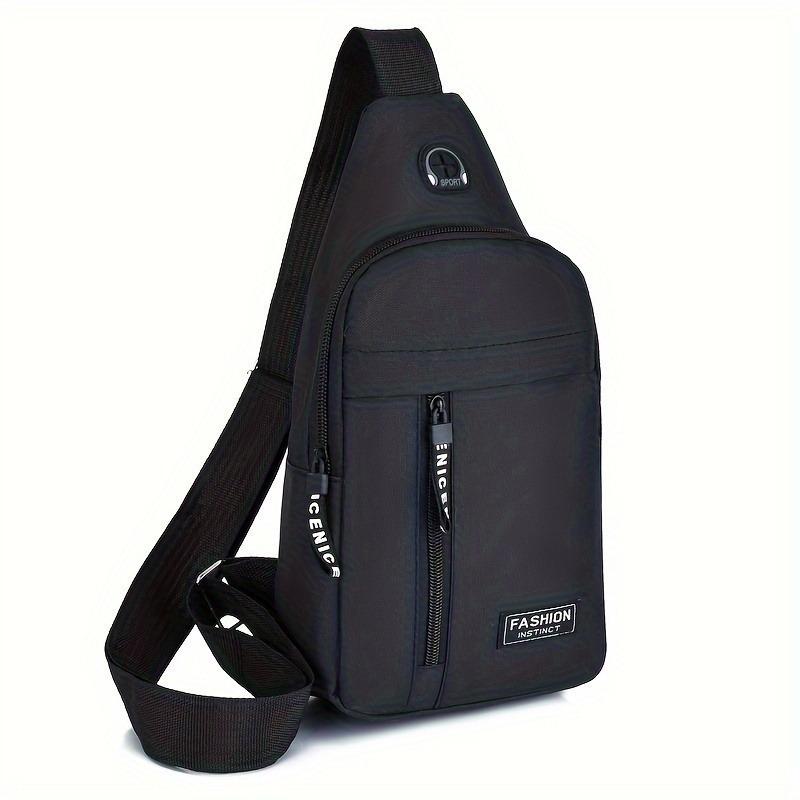 

Versatile Crossbody Bag - Large Capacity, Adjustable Strap for Men & Women - Perfect for Outdoor Travel & Work, for Spring чёрный