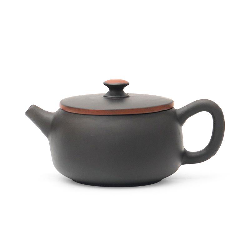 

Purple Clay Teapot for Pu er Tea - Large Capacity, Single Person Gongfu Brewing, Simple Design Carved Teapot