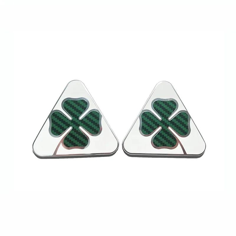 For Alfa Romeo carbon fiber Four-leaf clover decorative sticker fender side sticker