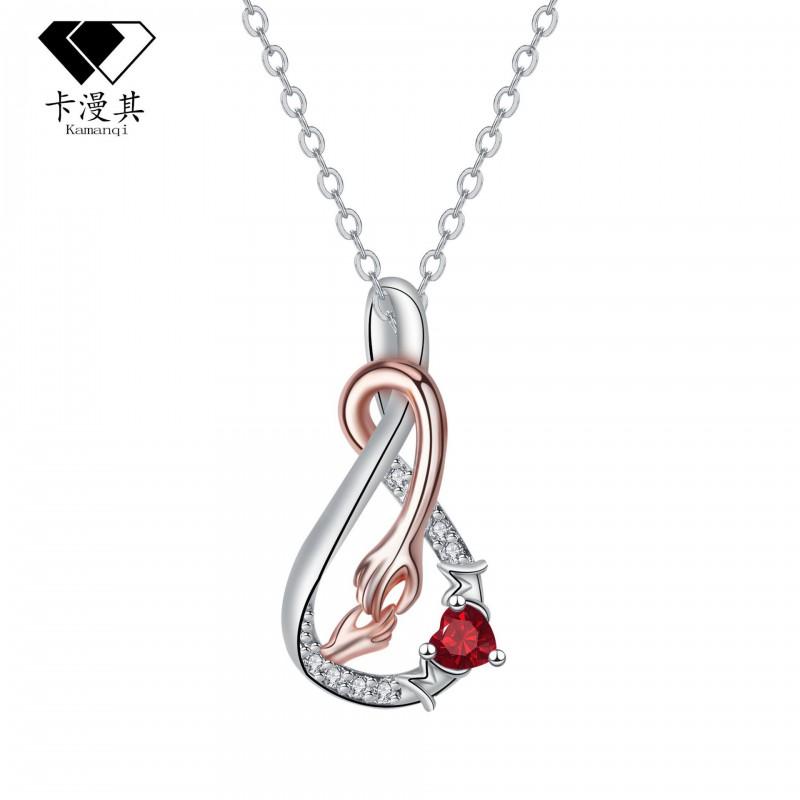 Rose Gold Heart Pendant Necklace Women Minimalist Elegant Chain Jewelry Gift Mom Casual Chic Style Rose Gold