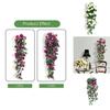 Luxurious 90cm Fake Silk Rose Vine Featuring Realistic Leaves Perfect For Festive Decor