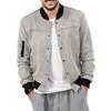 Suede Stand-Up Collar Men's Button Cardigan Jacket - Autumn/Winter Retro American Casual Outerwear