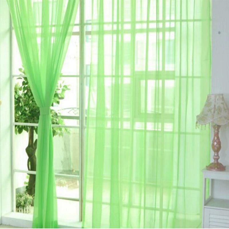 1Pcs 100*200cm Transparent Window Screens Lightweight Semi-see-through Curtains Perforations Suitable for Living Rooms Bedrooms