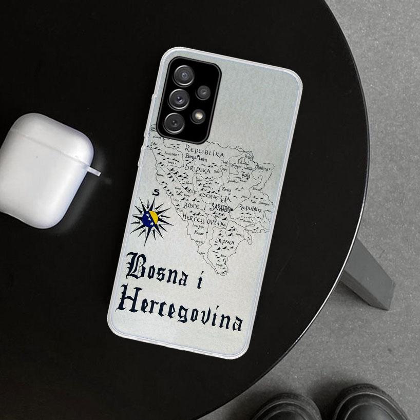 Bosnia And Herzegovina Flag Phone Case Cover for Samsung Galaxy A12 A22 A32 A52 A72 A02S A51 A50S A31 A20S A10S Note 20 Ultra 10