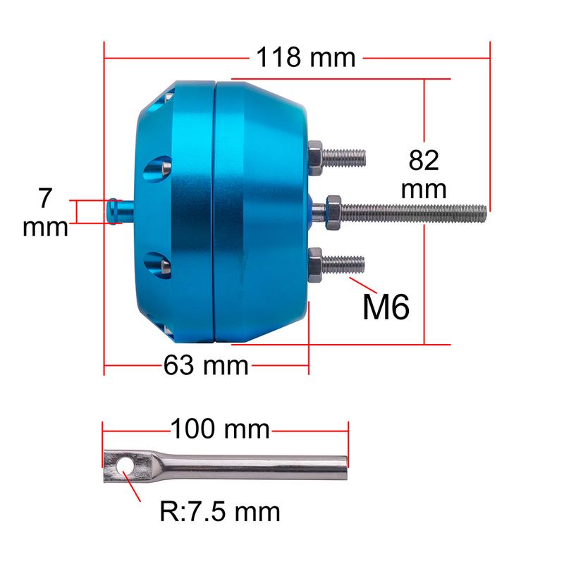 Adjustable Auto 2.00" Billet Aluminum Turbo Actuator Wastegate For Ford COLLINS -31 ACTUATOR Escort Rs Cosworth Blow Off Valve