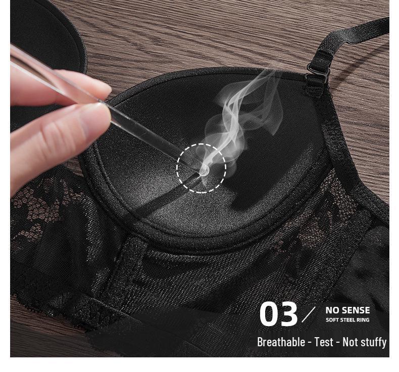 2024 Sexy U-Shaped Back Bra Set - Side Support for a Sleek, Smaller Look