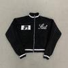 Korean Cartoon Long Sleeved Baseball Jacket for Girls Kawaii Street Jacket Personalized Zipper Cardigan Anime Autumn
