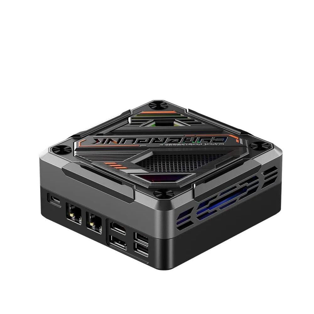 

GZBOX Mini PC Small PC No OS AMD Ryzen 7 8845HS Small PC 0GB DDR5 0GB PClE SSD Specialized Game Console Super HD Image Quality Mini Computer 3 Screen