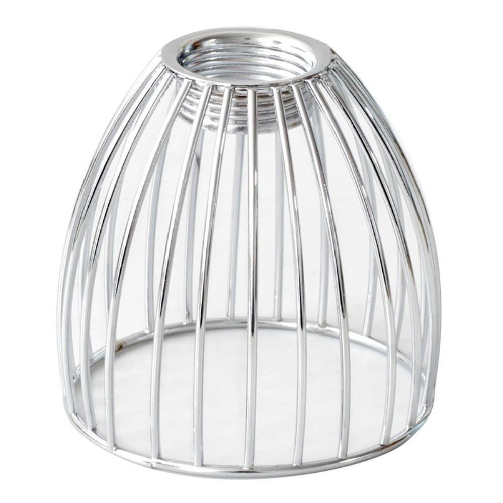 Iron Bird Cage Lampshade Black/Silver Drum Shades Chandelier Light Bulb Cage Cover Home Decor