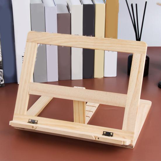 Yousheng Holz Buchständer Bücherregal Ergonomischer Leseständer für Laptops Tablets Verstellbarer Lernständer für Kinder