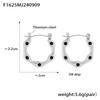 Gold-Plated Titanium U-Shaped Drip Oil Ear Cuffs - European & American Style Earrings for Women