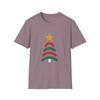 Unisex Softstyle T-Shirt Festive Christmas Tree  Minimalist Holiday