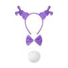 1/3/4/5Pcs Women's Bunnies Costume Accessories Set Rabbit Ears Headband Bowtie Rabbit Tail Tutu Skirt for Easter Party