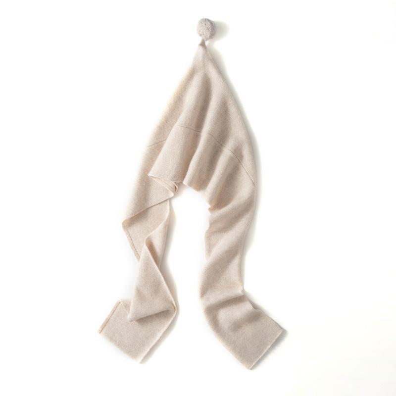 Women's Cashmere Knit Hat & Scarf Set - Stylish, Versatile, Warm Neck Protection Accessory