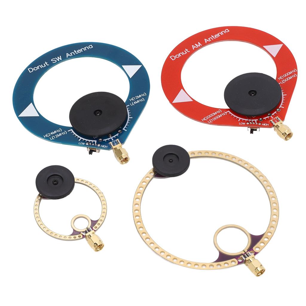 4 STÜCK Mini Ring Transceiver UHF VHF AM SW Schleifenantenne für Kurzwellen-Rundfunk