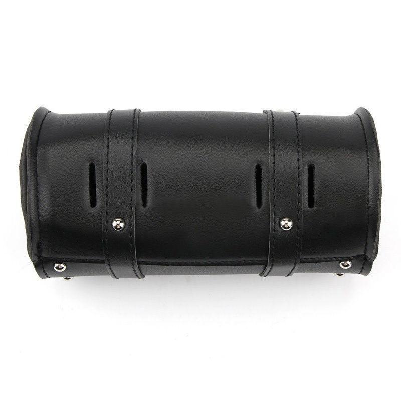 Universal Motorcycle Saddlebag Tool Bag Mounting Strap Round Fork Bag For Harley