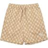 New MLB Base Logo Casual Shorts Unisex Khaki 3ASPM0123-50BGD