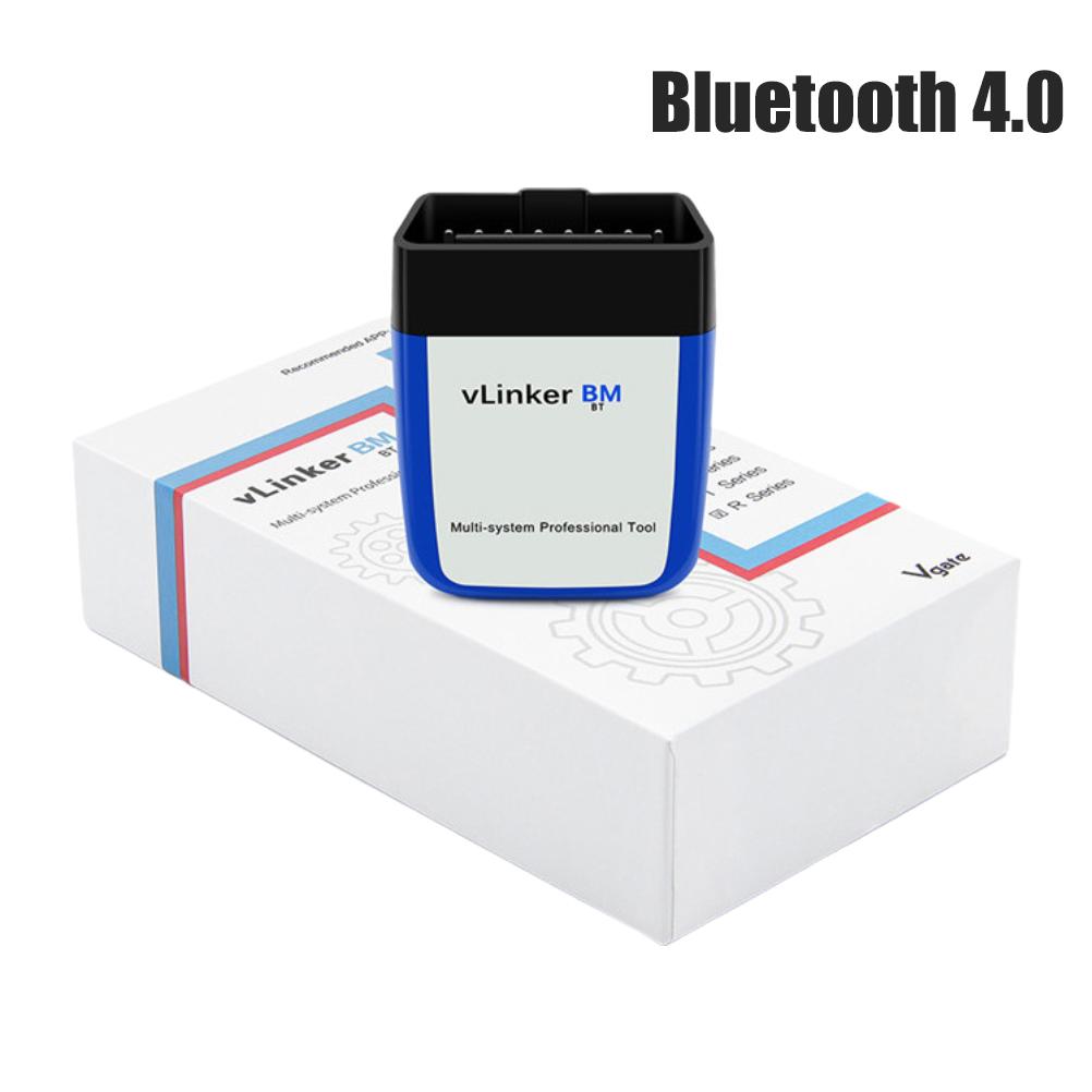 Vgate Vlinker BM + OBD2 V2.2 Bluetooth Dual Mode 4.0 Diagnostic Automobile Fault Detector