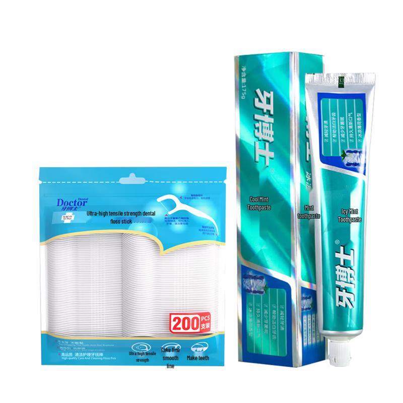 

Dr. Teeth Dental Floss Picks & Toothpaste Set