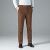 Men's Thickened Loose Fit Straight-Leg Suit Trousers