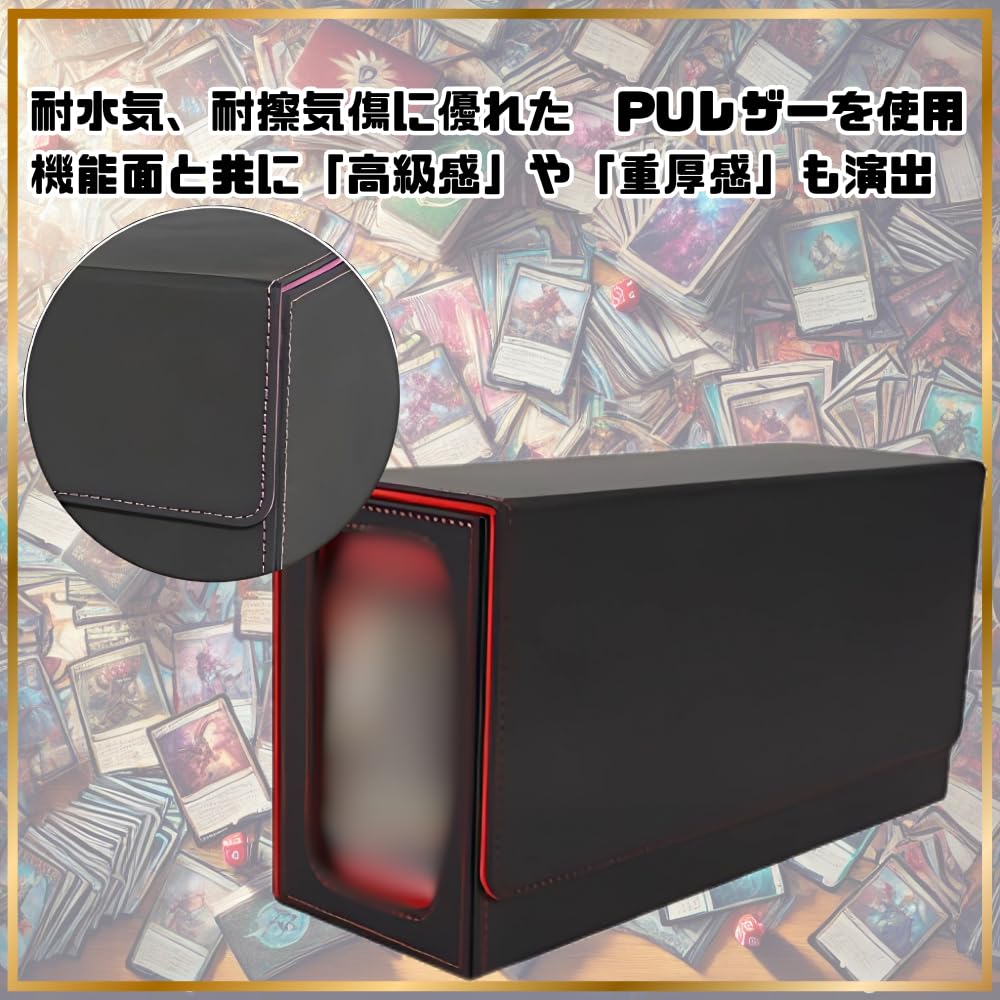 G Gorgeous PSA Appraisal Size Storage Box with Sorting Window Holds Approximately 35 Trading Cards or More PU Leather TCG Card Game with One Case