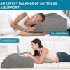 Adjustable PVC Inflatable Leg Pillow for Circulation and Elevation - Dual-Use for Home and Travel