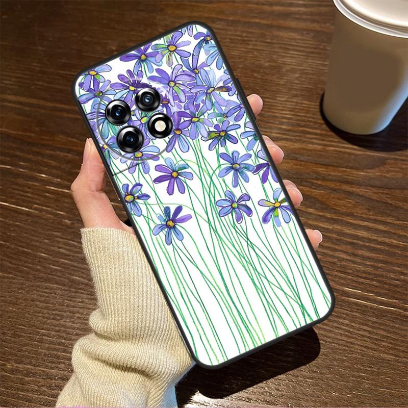 Daisy Watercolor For OnePlus Nord CE 5 2 3 4 Lite N20 N30 Case For OnePlus 15 R 13 12 11 8T 10T 13T 12R 13R