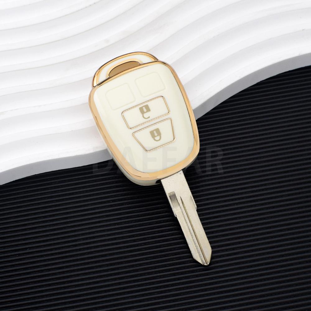 TPU 2 Buttons Car TPU Key Case Cover for Toyota Rav4 MK4 Rav 4 Corolla Fielder Vitz Remote Shell Fob Accessories