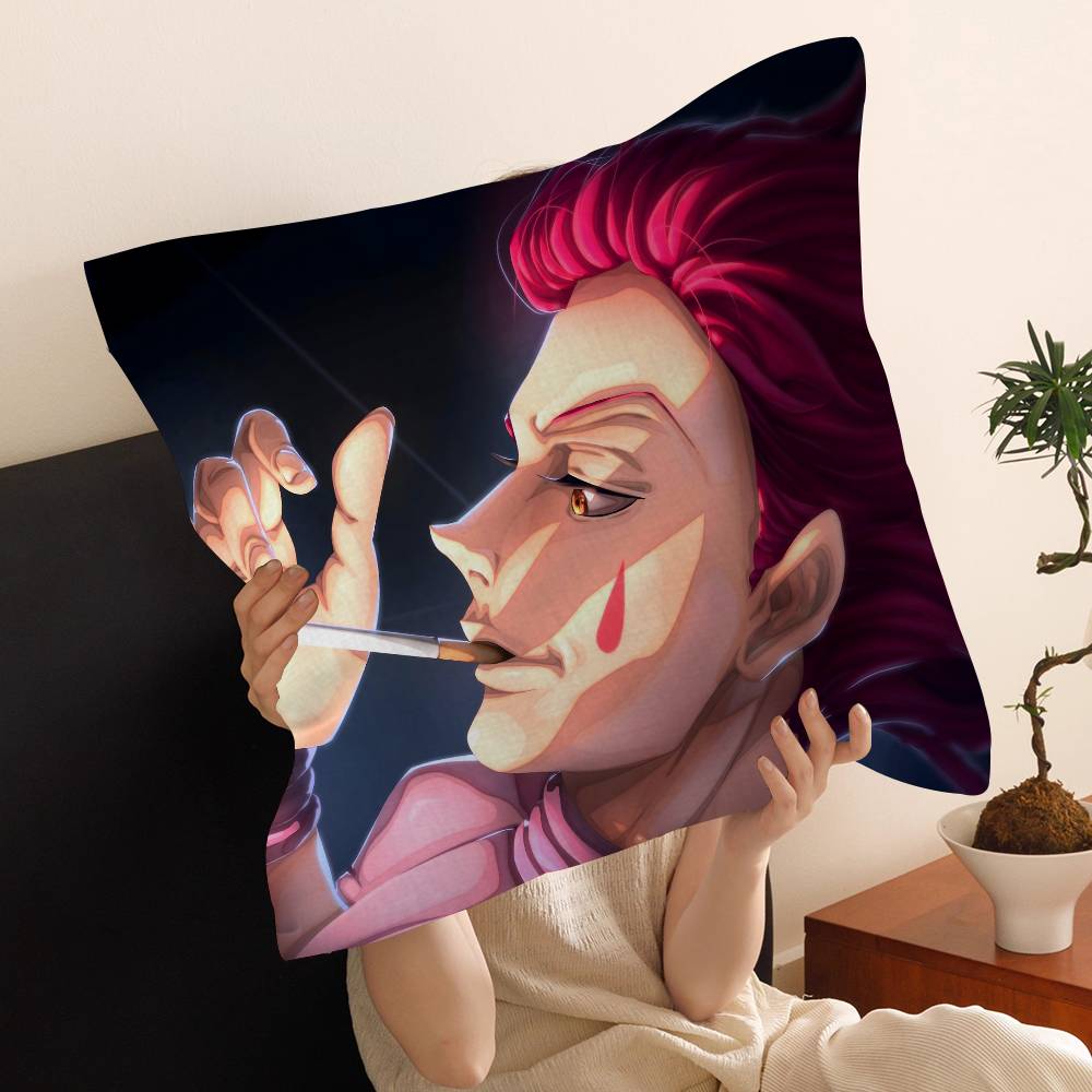 Anime Hisoka Hunter X Hunters Maple Design Cushion Cover Happy Autumn Harvest Decor Holiday Decorati Pillow Cover