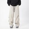 Men's Women's High Street Drawstring Casual Cargo Baggy Wide Leg Pants Trousers For Men Streetwear Sweatpants Jogging Track Pants
