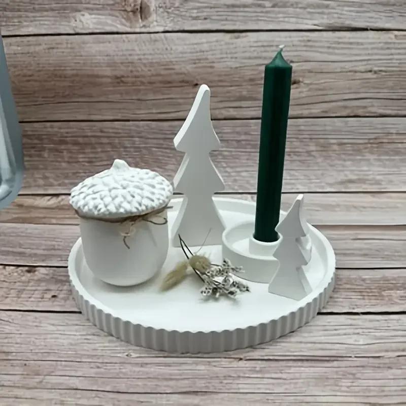 Latest Models Pine Cone Jar Silicone Mold, Plaster Jar Mold, for DIY Flower Pots, Candlesticks, Pen Holders, Storage Jars