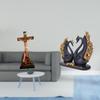 Swan Religious Catholic Sculpture Mother Mary And Couple Figurine Resin Crafts for Bedroom