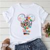 2025 Disney Trip Graphic T-shirt Mickey Minnie Mouse Printed T Shirts Women Short Sleeve Clothing Fashion Female Streetwear Tops