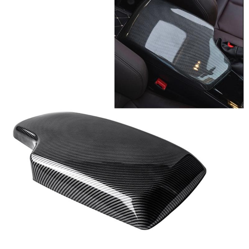 Replacement Armrest Protection Cover for E90 E92 325i Carbon Fiber Texture ABS Armrest Cover Auto Interior Accessories