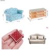 1Pc 1/12 Dollhouse Simulation Sofa Model Dollhouse Living Room Furniture Decoration Dolls House Accessories