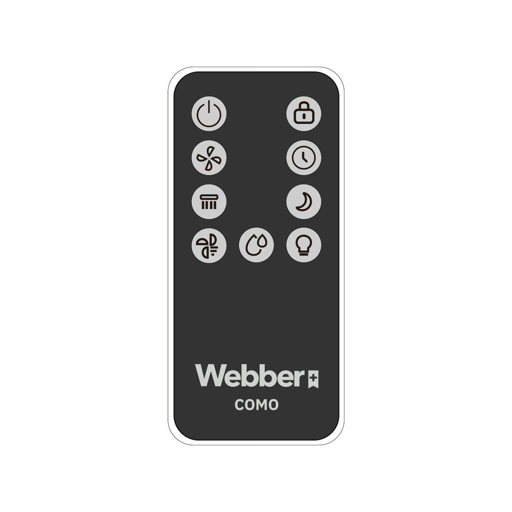 Webber COMO EH4001 UV-C WiFi ATR 360° 5L Evaporative Humidifier UVC Lamp