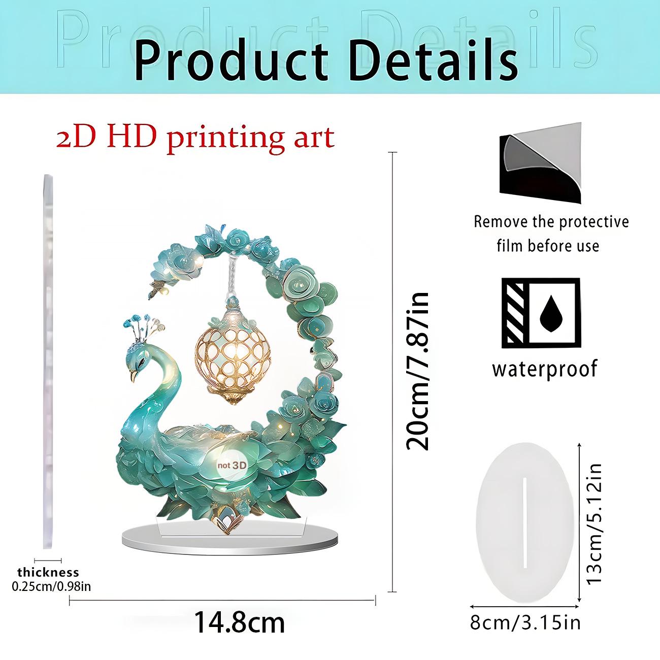 2D Acrylic Standee: Valentine s, Mother s Day, Halloween Creative Decoration