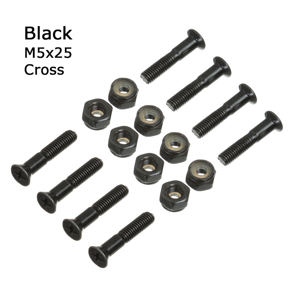 Schwarz/Gold M5 Zubehör Skateboard Schrauben Longboard Teile Befestigungsmaterial Schrauben Beschläge Muttern